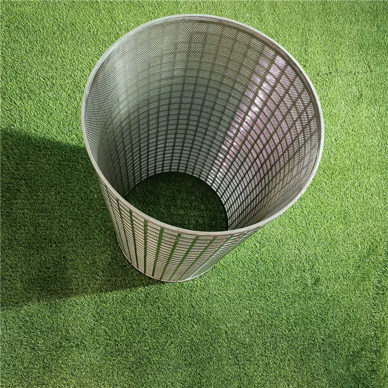 Round Hole and Square Hole Stainless Steel Perforated Metal Mesh Cylinders filter pipe