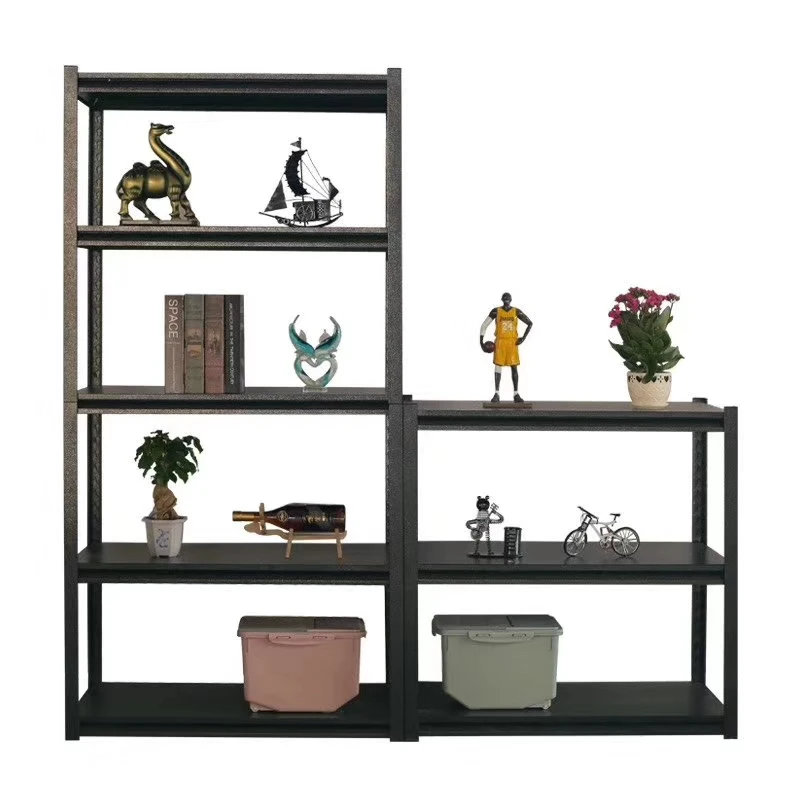 Wholesale 5 Tiers Light Duty Rack Metal Storage Shelving  Adjustable Steel Racking