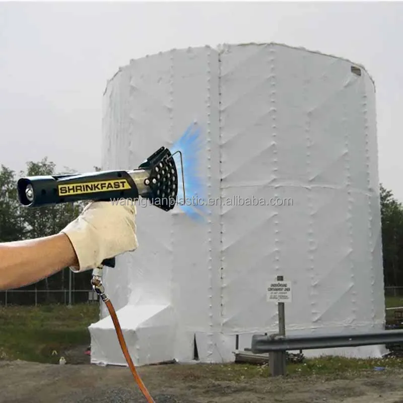 White Clear Blue Custom Size PE Heat Shrink Film Rolls for Marine Construction Equipment VCI Shrink Wrap Film