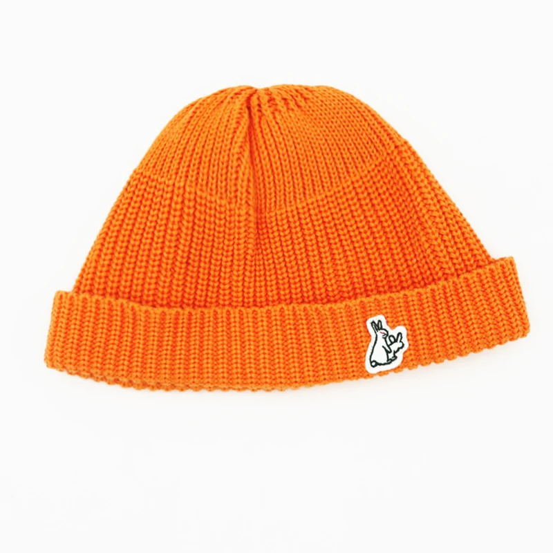 New Style Acrylic Custom Logo Knit Beanie Caps With All Kind Of Color Cotton Winter Beanie Hat with custom logo