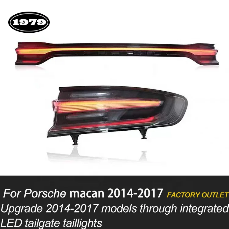 [1979]2014-2017 Upgrade 2021 style through LED taillights macan tail light For Porsche macan rear light