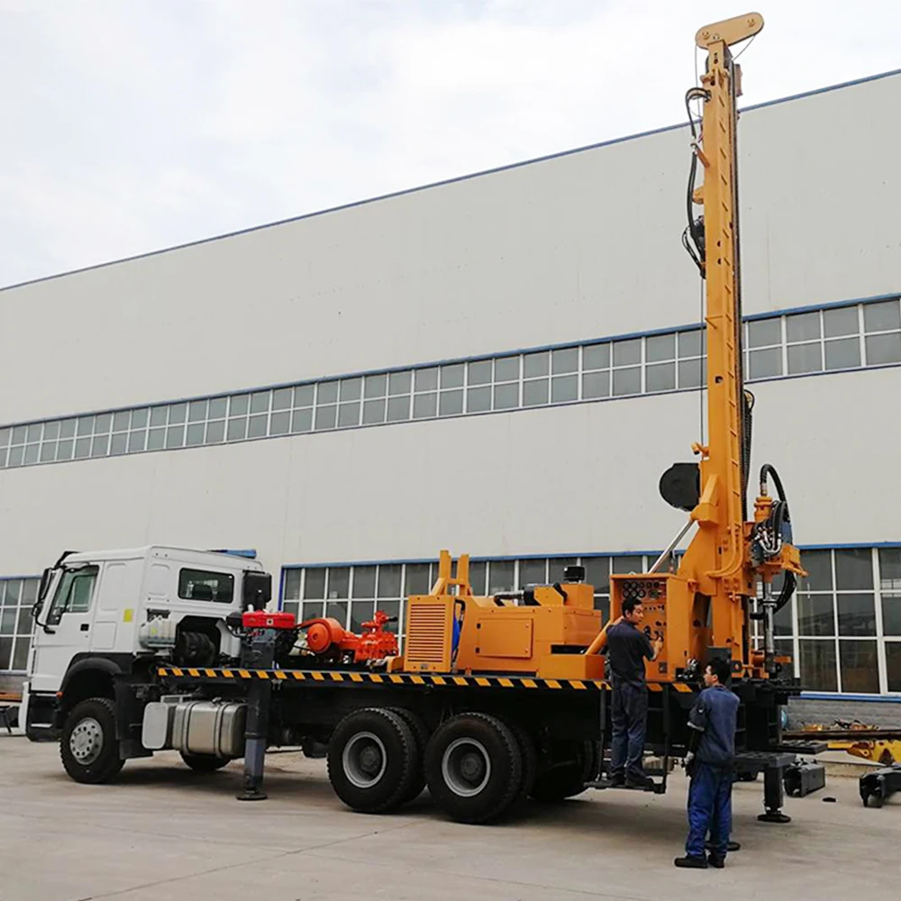 MWC-1000V new Hydraulic Borehole Truck-mounted water well drilling rig for water well 1000m Drilling Machines for Water Wells