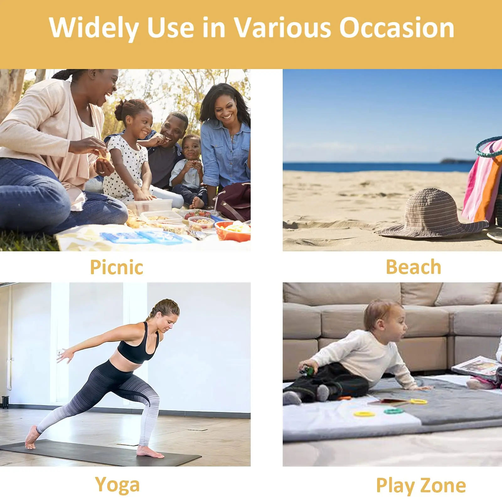 Custom Ultralight Canvas Portable Picnic Mat Foldable and Unfoldable Beach Blanket Lightweight Outdoor Fleece Picnic Blanket