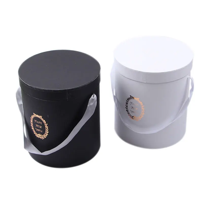 Wholesale Round Circle Roses Packaging Cardboard Box Luxury Preserved Rose Box Roses Gift Flower Box