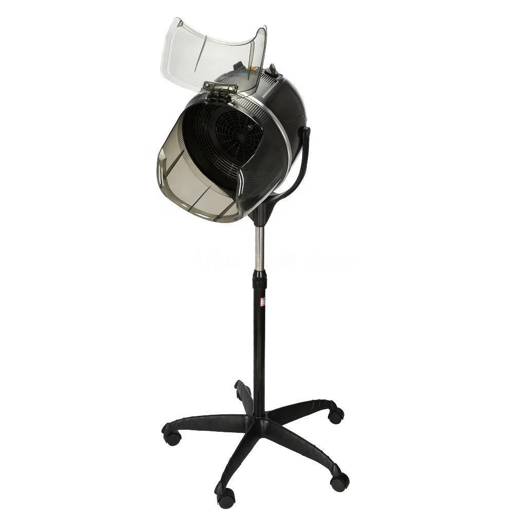 Yacheng Professional Adjustable Hooded Dryer Floor Standing Vertical Rolling Base Beauty Salon Equipment