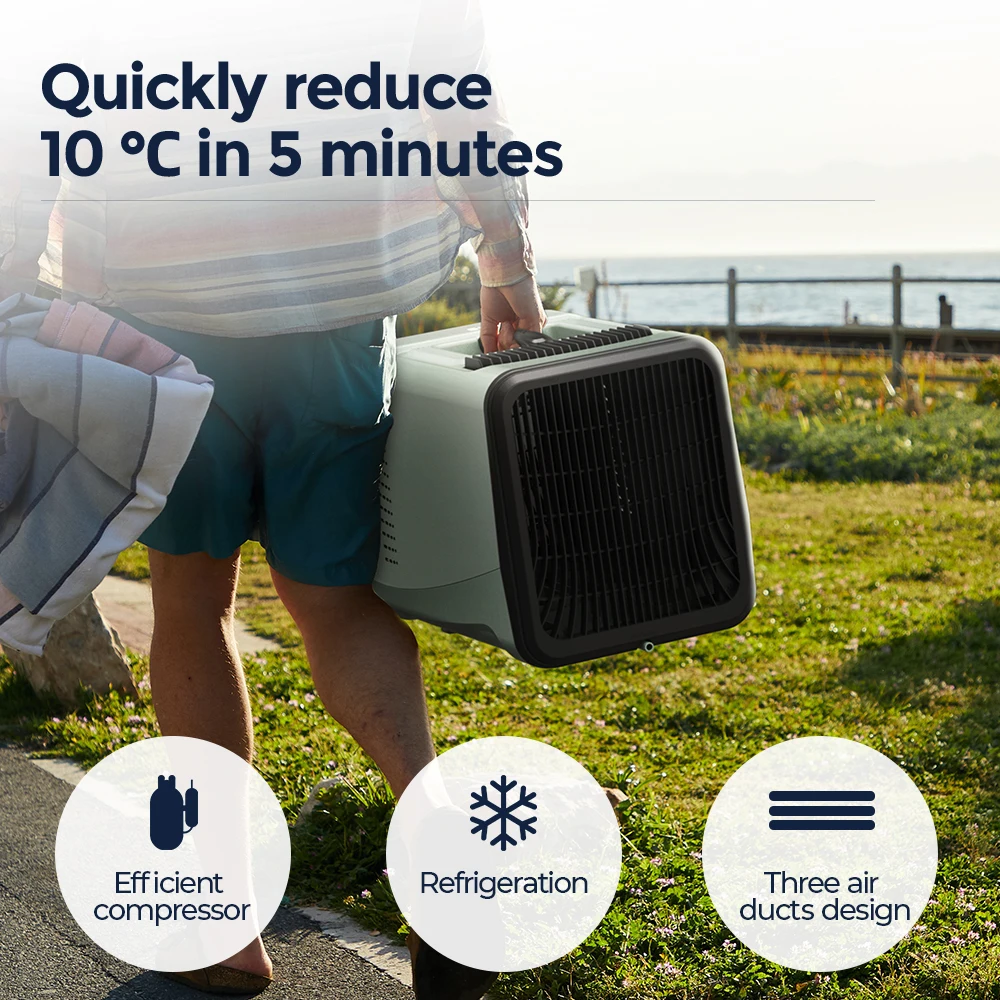 Alpicool YA01-DC 48V Home Portable AC 110V 220V Energy Saving Outdoor/Tent/Rv Compressor Mobile Air Conditioner