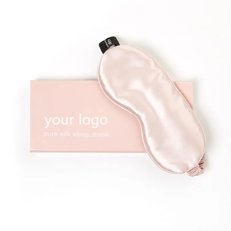 19 мм, Лидер продаж, подарочная упаковка, индивидуальная атласная повязка на глаза, 100% Шелковая Маска Для Сна