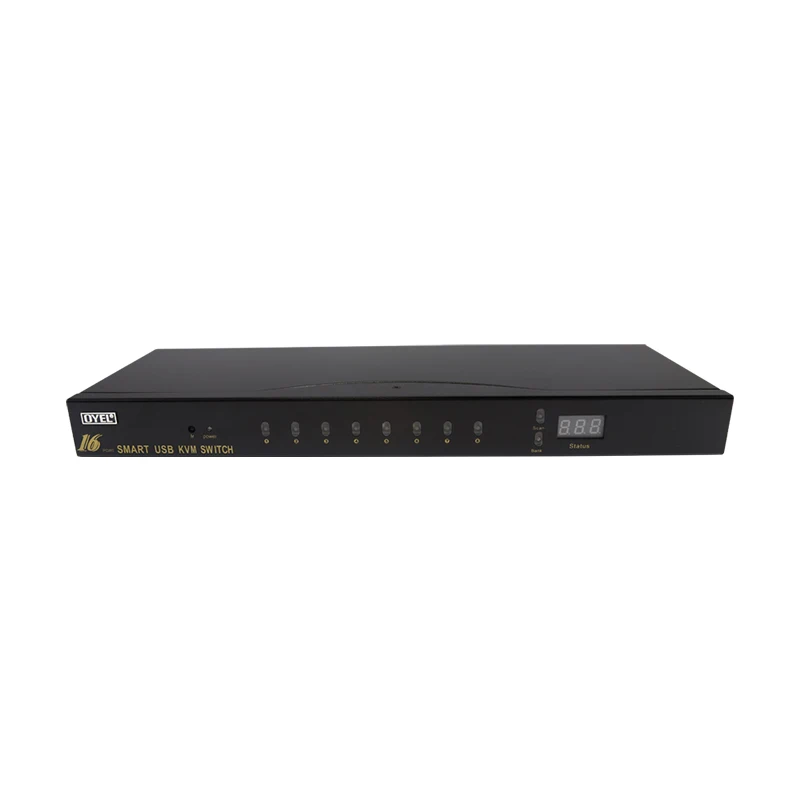 16 input 1 output VGA  KVM Switch Automatic 16 port VGA KVM Switch panel button/hotkey switch