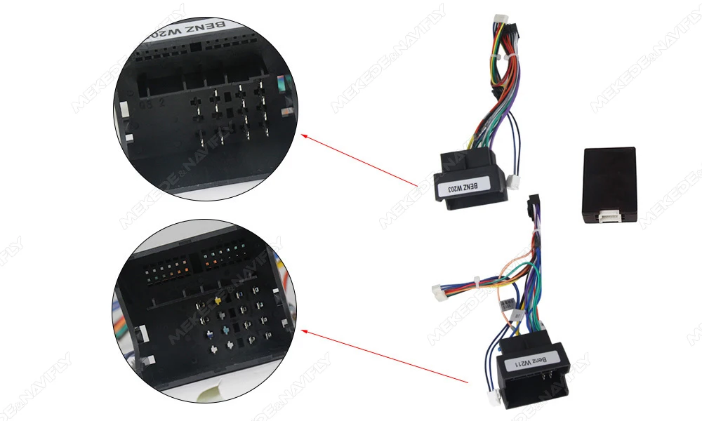 MEKEDE MS Android 12 8+128GB Car Radio for Benz E-class W211 E Class CLS Class 2002-2010 Colling Fan Car-play BT Stereo