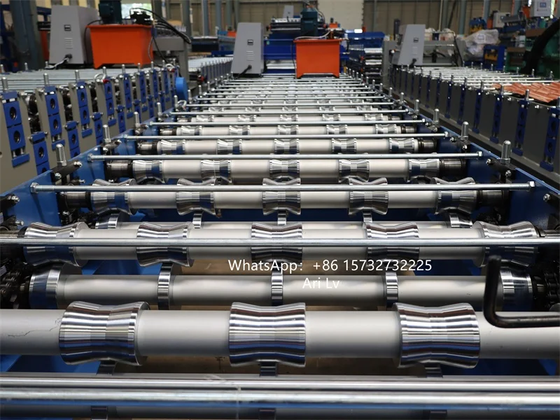 JCX 950 single layer trapezoidal roofing steel sheet roll forming machine IBR color tile making machine