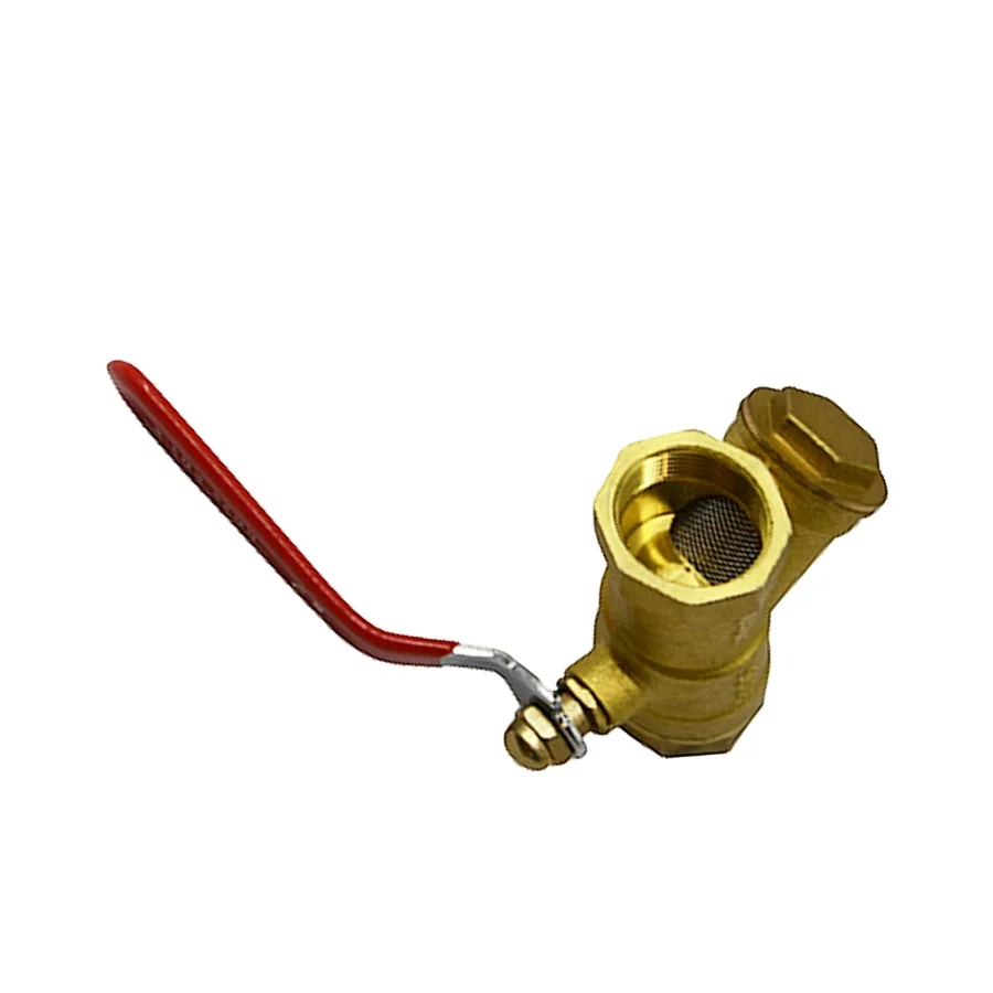 CW617n female 1/2 - 2 inch forged brass strainer ball valve