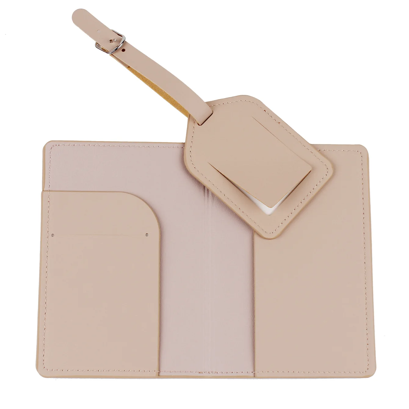Custom logo travel passport holder set PU leather passport holder and luggage tag set personalized passport holder luggage tag