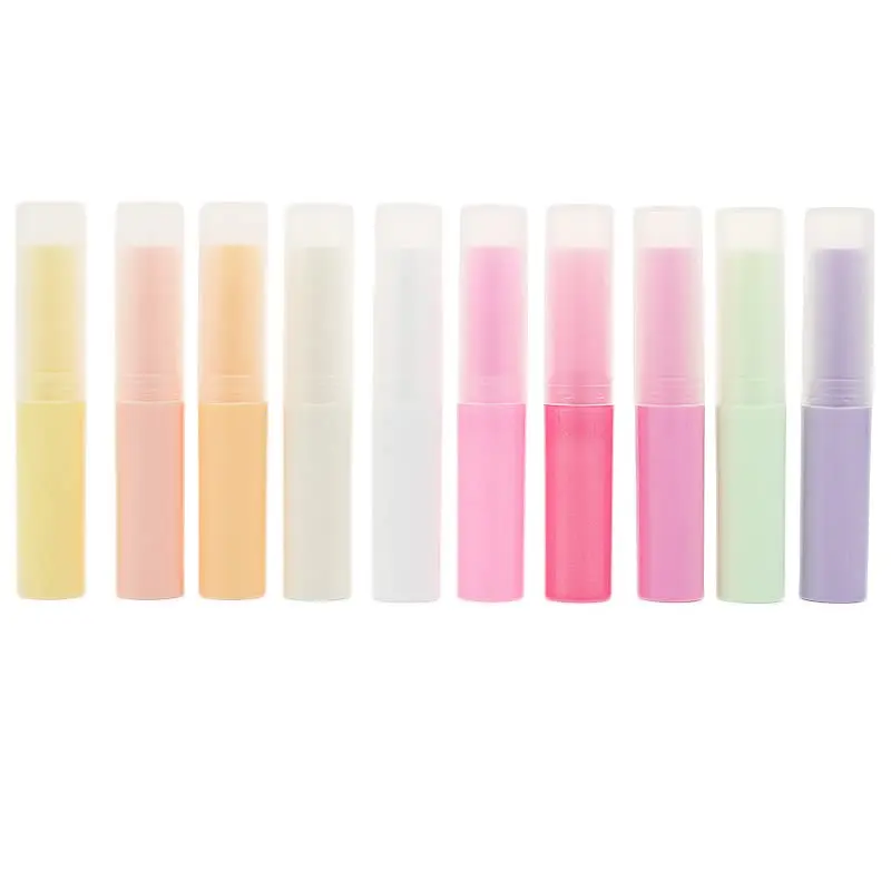 Colorful 3g Cosmetic Empty Chapstick Lip Gloss Container Balm Packaging Mini Lipstick Tube