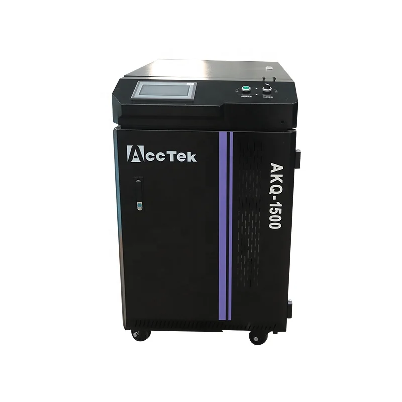 AccTek Laser Cleaning Metal Machine 1500W 2000W 3000W Laser Cleaner Water-cooled Laser Rust Removal For Ship Used Car Steel Cnc