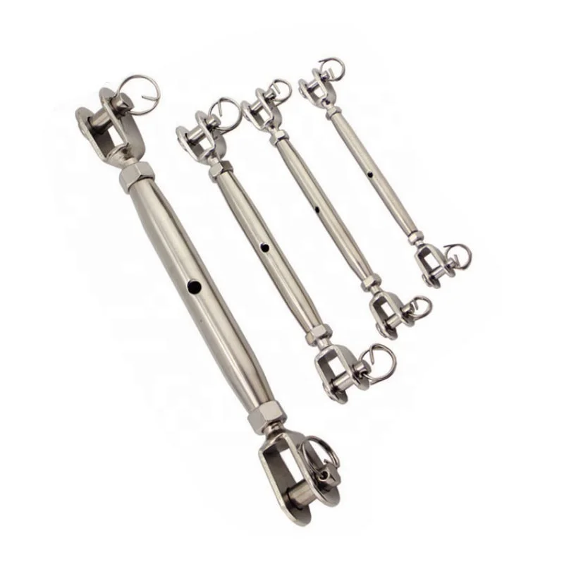 304 Stainless Steel Eye-Hook Jaw-Jaw Eye-Jaw Jaw-Hook Closed Body Turnbuckles
