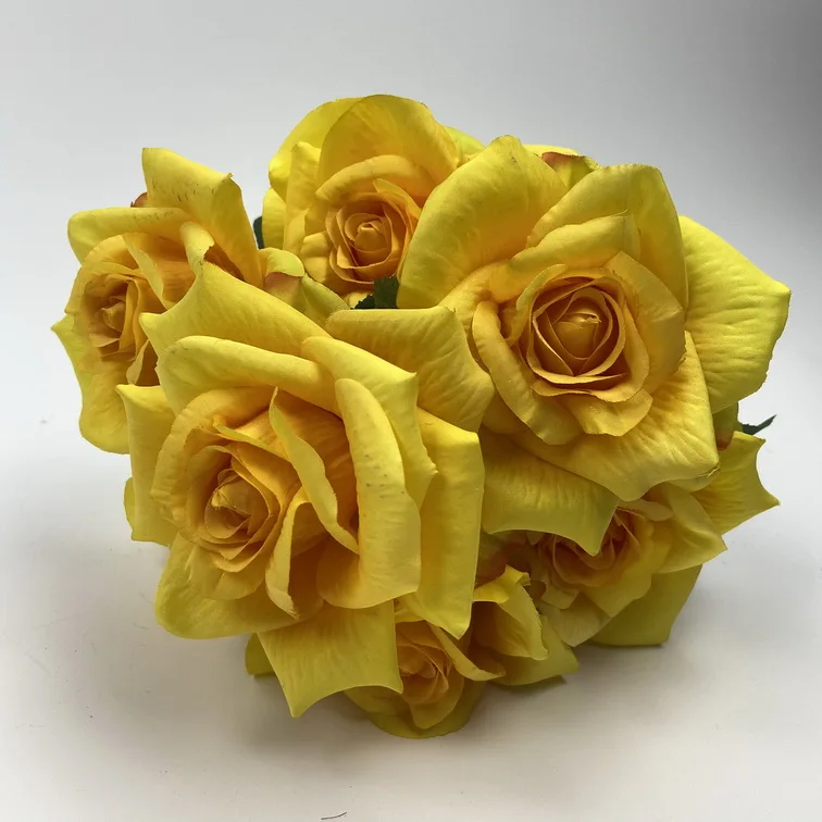Decorative Real Touch Rose Artificial Flowers Bulk Silk Roses Latex Real Touch Flower For Luxury Wedding Decor