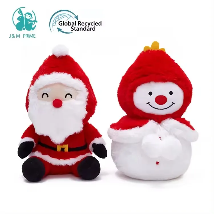 Customized Baby Toy Plush Christmas Santa Claus Snowman Plush Toy Doll