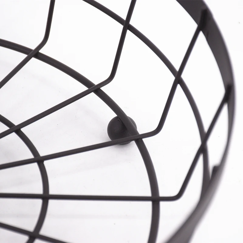 2023 New Fashion 3 Layer Standing Metal Wire Fruit Basket Storage with Holder for Home