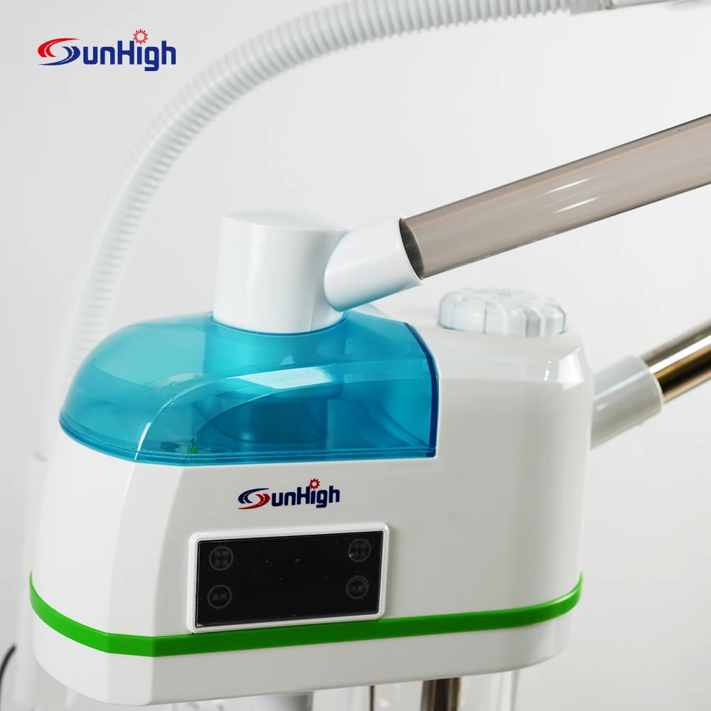 Sunhigh 2023 HOT selling face steamer with lamp hot and cold Spray Skin Moisturizing Vaporizer Facial Steamer Beauty home use