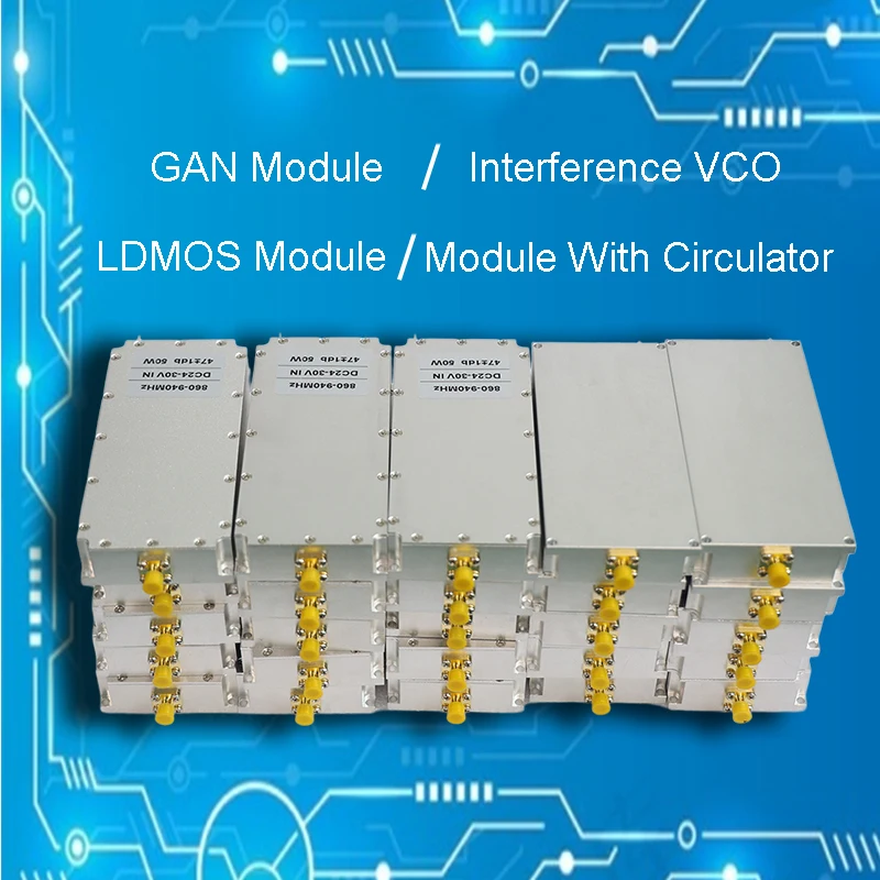 50W Uav Signal Fpv Jamming Module 700-1000MHz 300 Bandwidth RF Amplifier Module With Factory Price