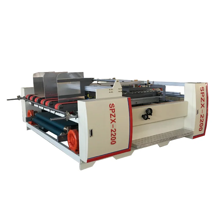 Semi Automatic Carton Corrugated Two Piece Folder Gluer machine