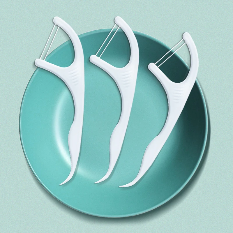 50 шт./коробка одноразовые зубные нити