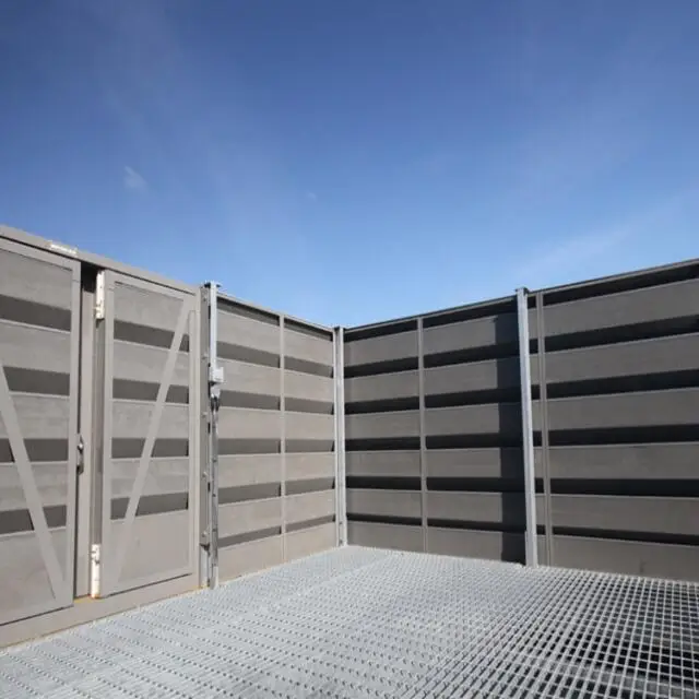 Movable aluminum plate indoor noise reduction equipment soundproof wall glass wool or rock wool sound noise barrier