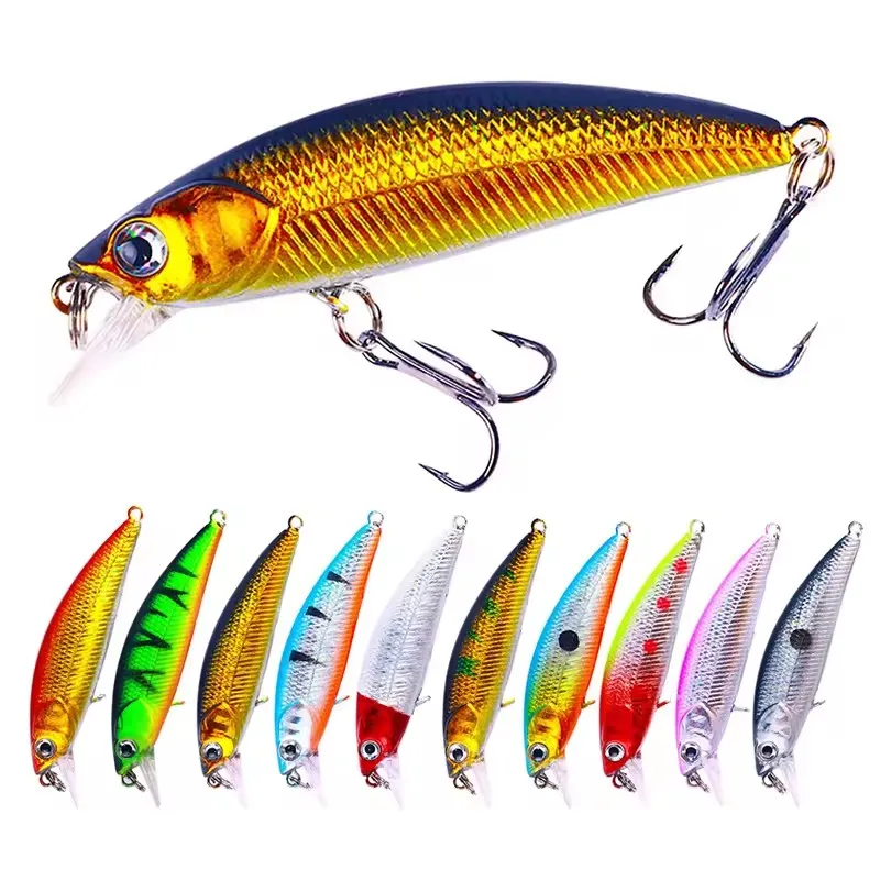 6.9cm 5g 10 colors artificial minnow lure hard fishing bait floating lures pesca swimbait for casting