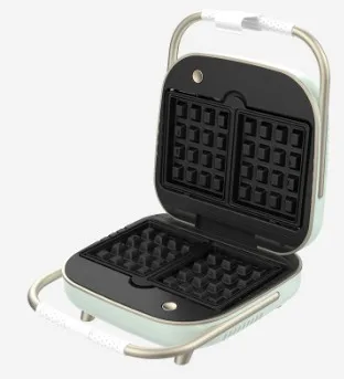 Breakfast multifunctional adjustable temperature detachable sandwich maker with 3 in 1 plate