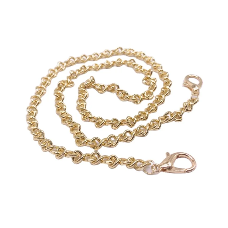 Quick Shipment 304 Stainless Steel 50cm Golden Chain Masking Lanyard For Men Women