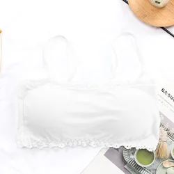 Обхват обхвата груди с тройным рядом пуговиц для девушек с защитой от проскальзывания груди без бретелек бесшовный жилет нижнее белье для женщин
