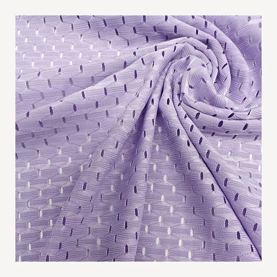 Polyester Spandex Low Elastic Stretch Mesh Fabric for Active Wear Mens Shorts Jogger Sportswear