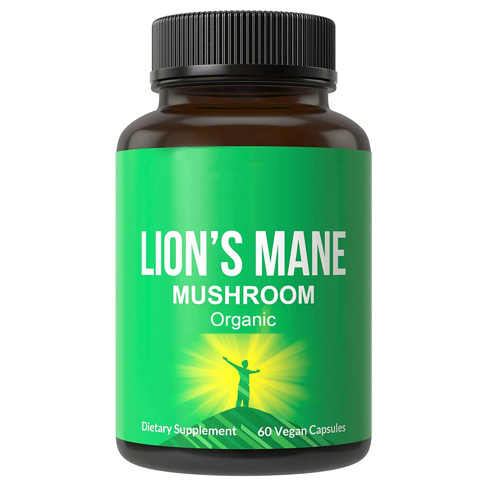 Private Label Organic Hericium Mushroom Extract Nootropics Brain Supplement 1500 mg Lions mane Capsules