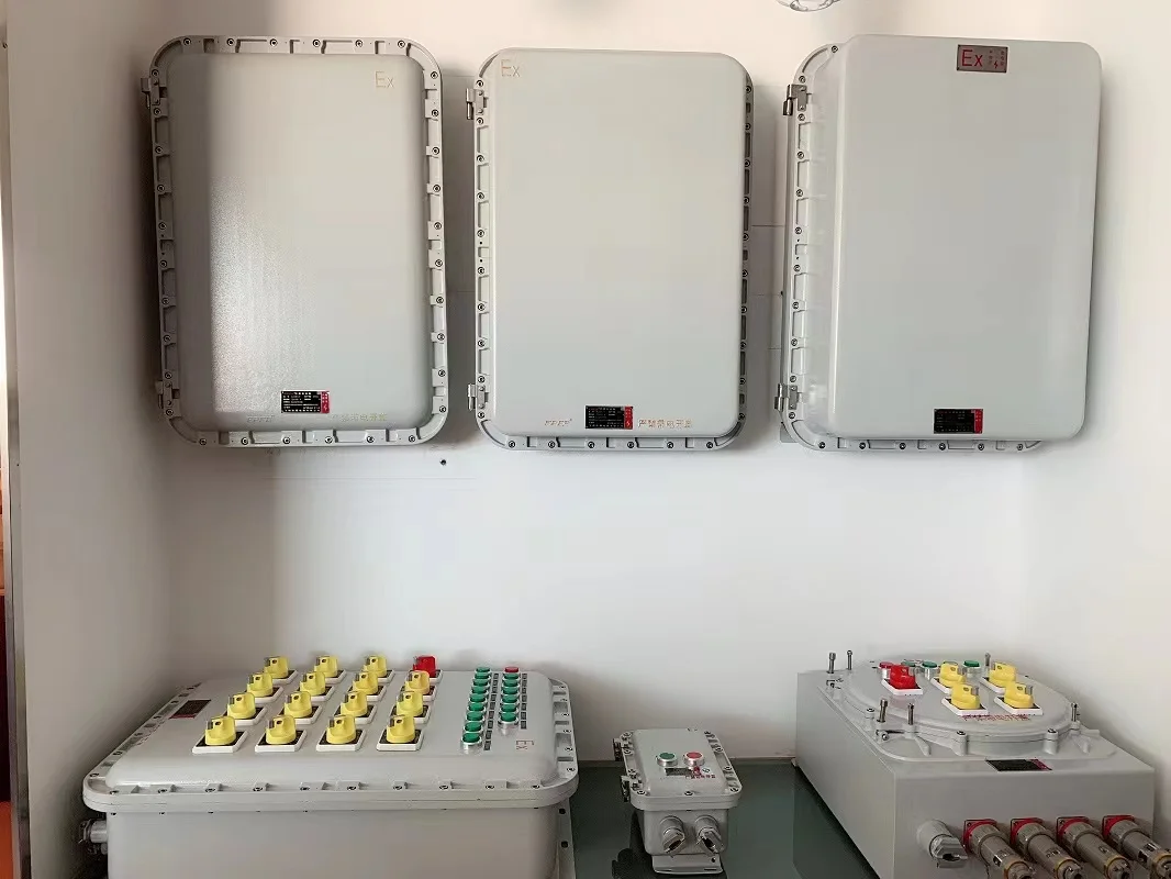 ATEX certificated electrical hazardous area IIB IIC explosion proof aluminum alloy enclosure junction box