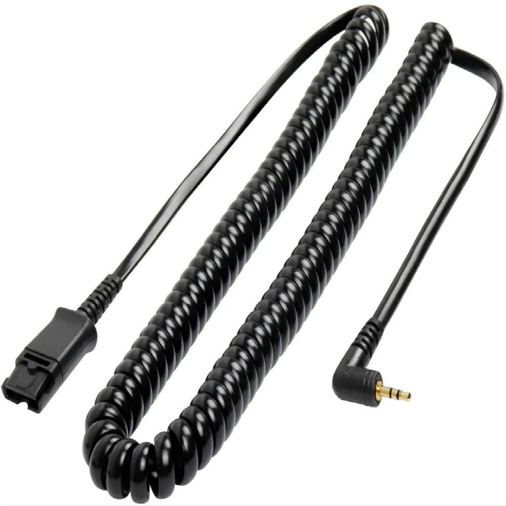 2.5mm Plug to QD  Cable,Headset Cord used for All Plantronics QD Compatible Headsets Cisco Linksys SPA Polycom Grandstream