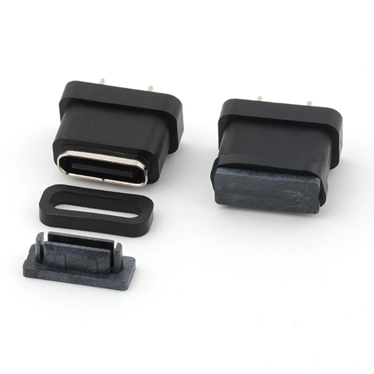 SMT Type 24Pin IP67 Waterproof USB Type C Female Receptacle Connector