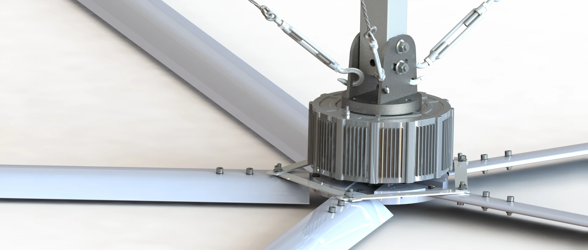 Aluminum material Giant industrial ceiling fan from Bangladesh