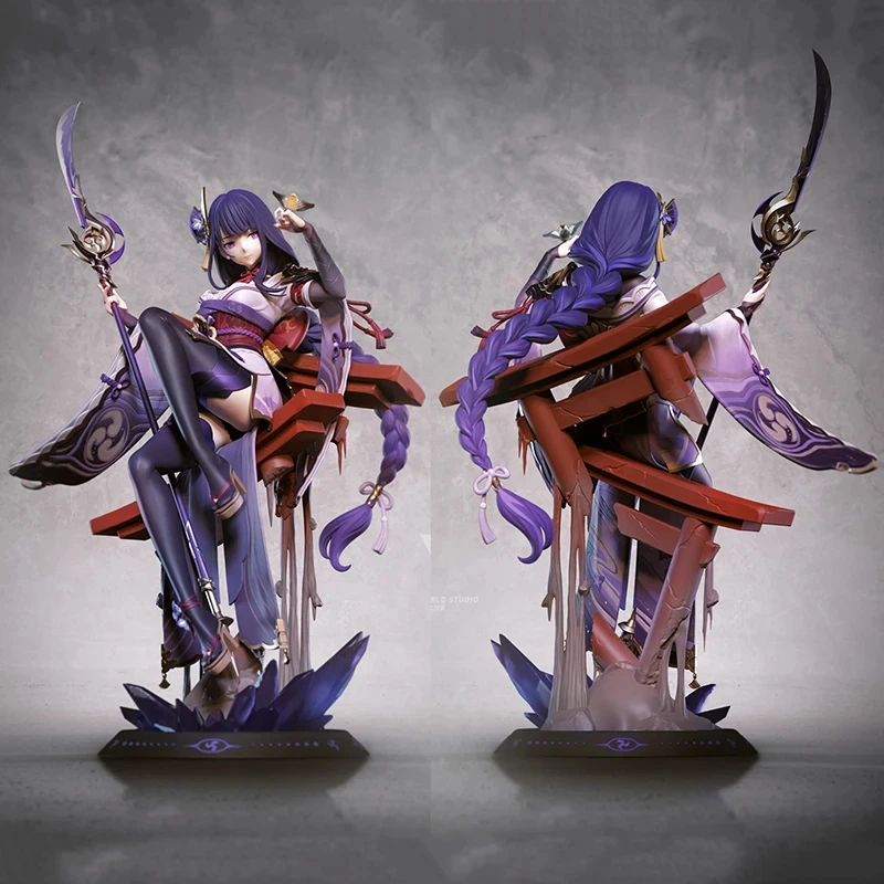 35CM Game Genshin Impacts Figure Raiden Shogun Figures Sexy Girl Beelzebul Collection Figurine Model PVC Anime Statue For Kid