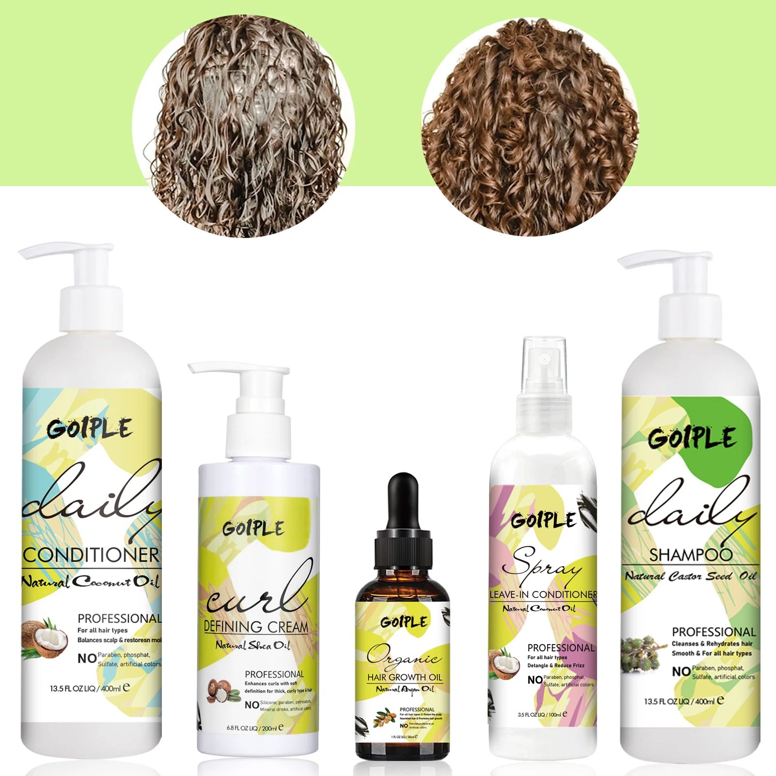 Private Label Natural Argan Oil for Hair Care Loss Treatment Protect Scalp Repair Hair Growth Serum Oil