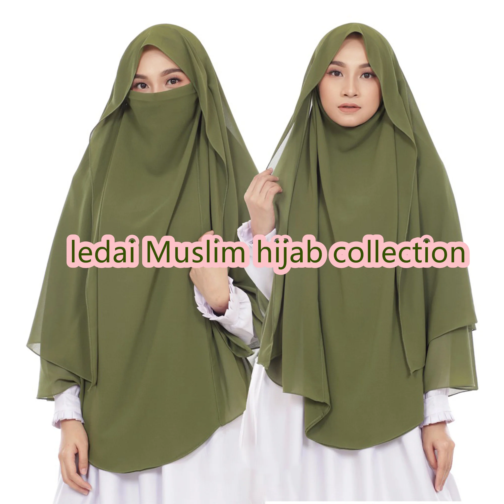 New Fashion instant chiffon hijab  niqab style ready to wear hijab Muslim lazy women veils
