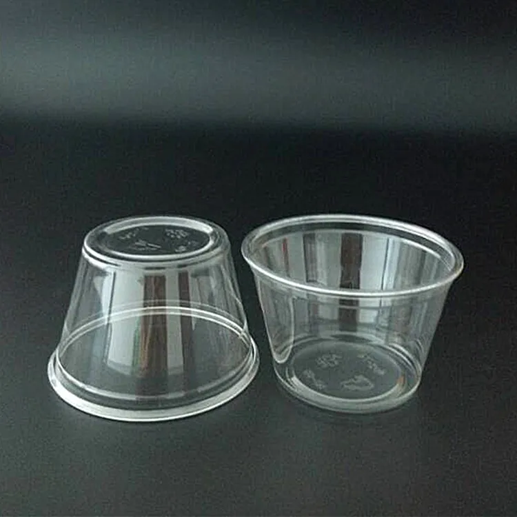 Custom Pet Printing Logo Yoghurt Cups With Lids, Transparent Disposable Ice Cream Plastic Cup/