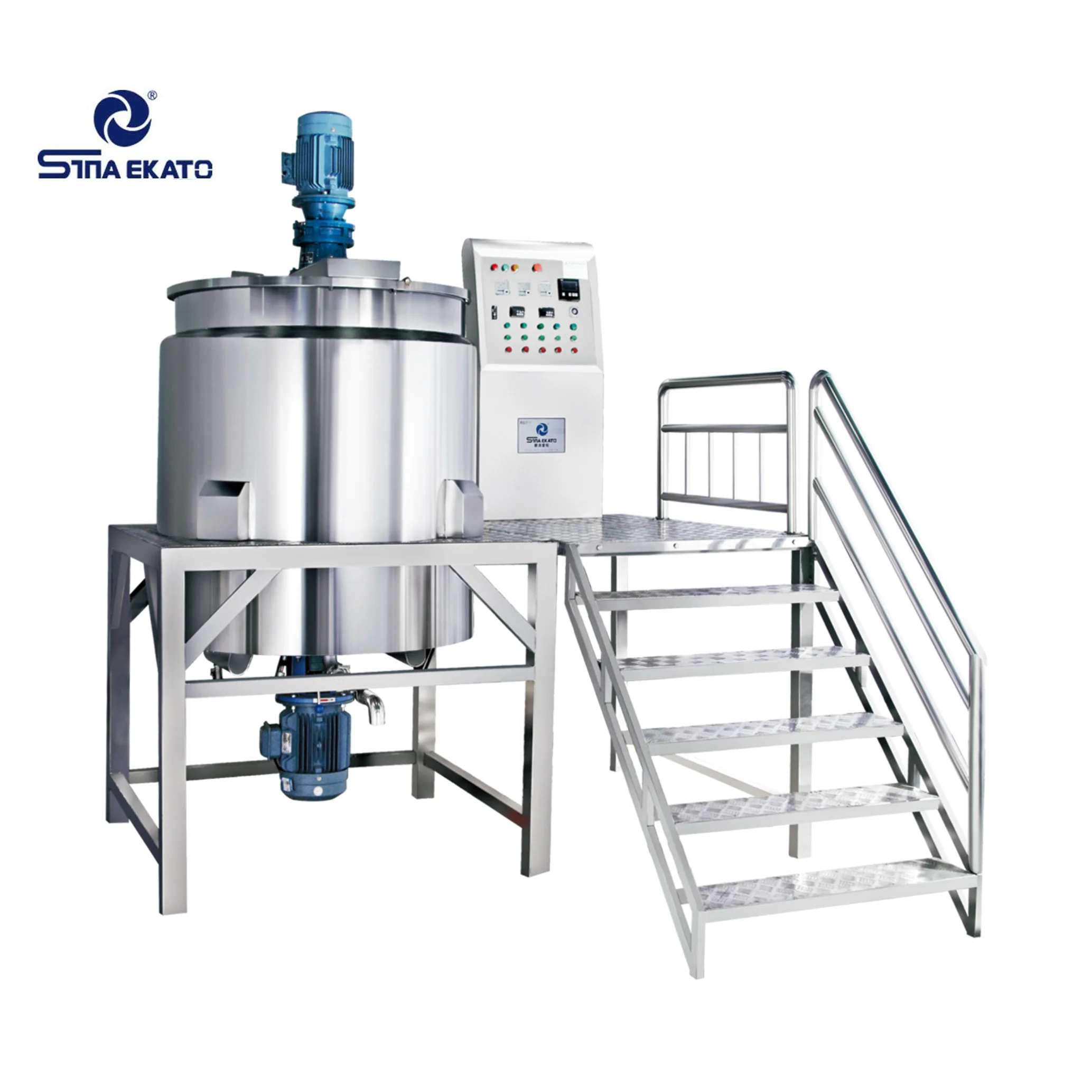 SINA EKATO 300L 500L 1000L Syrup Honey Chili Sauce Making Machine Foods Plant Mixer Homogenizing Machine