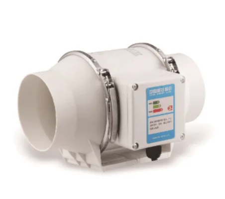 2024 Hot Selling Low Noise Plastic TT Duct Fan 4'5'6'8' Exhaust Fan 2 Speed Levels AC Current OEM ODM Supported Ventilation