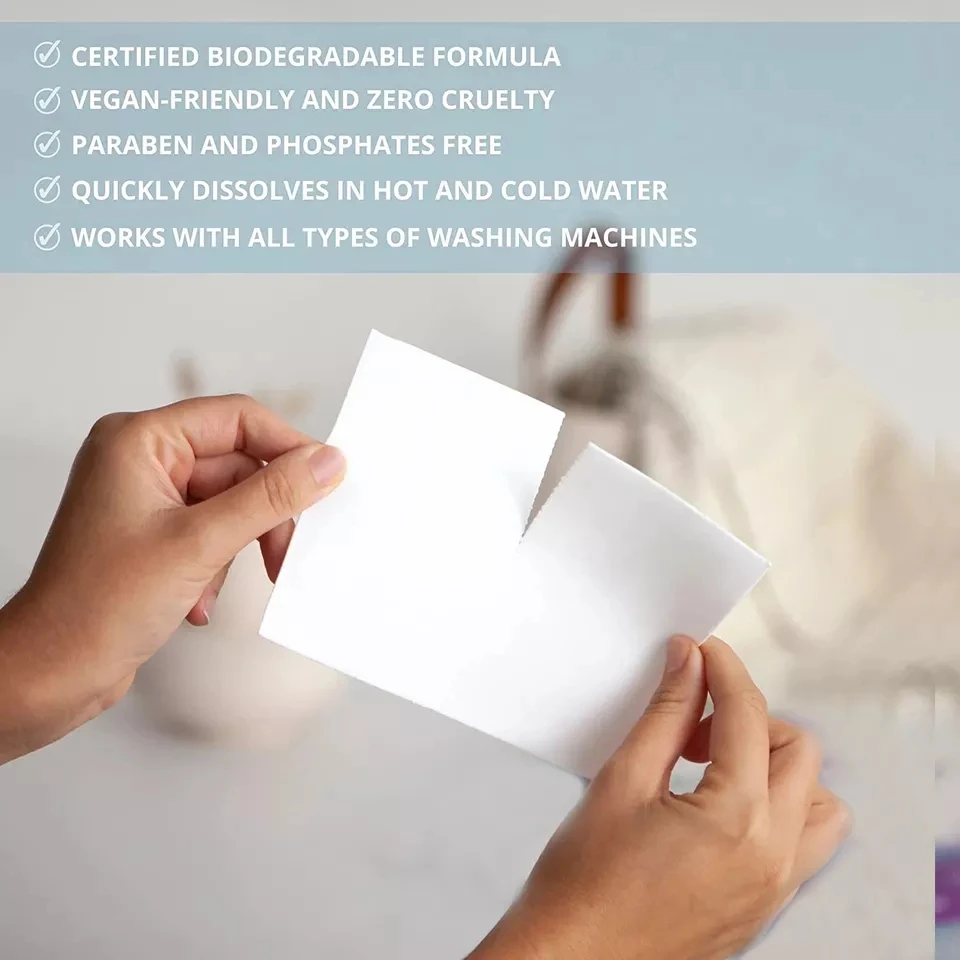 Prevent cross-color dyeing and color absorption Laundry blot Use a combination laundry tablets Anti Dyed Laundry