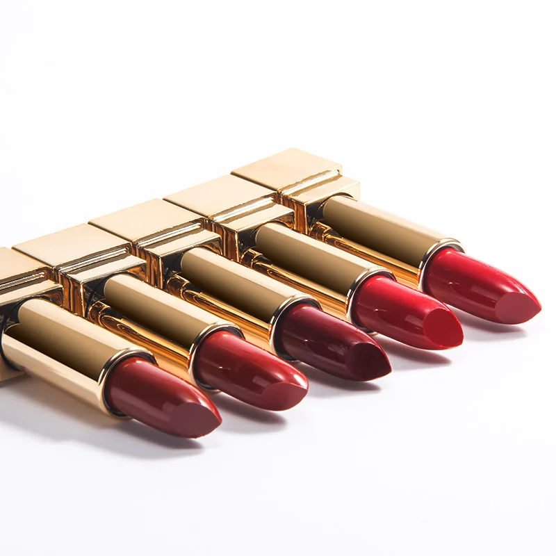 Фирменная Увлажняющая губная помада, 30 цветов, маленький минимальный заказ, Золотая губная помада