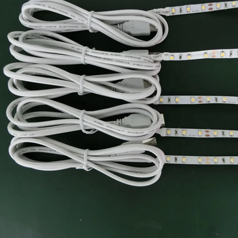 DC5V USB-Powered LED Strip Light DC5V 2.5-5W 3528 Type  Single Color LED Strip Light For Indoor Outdoor Lighting