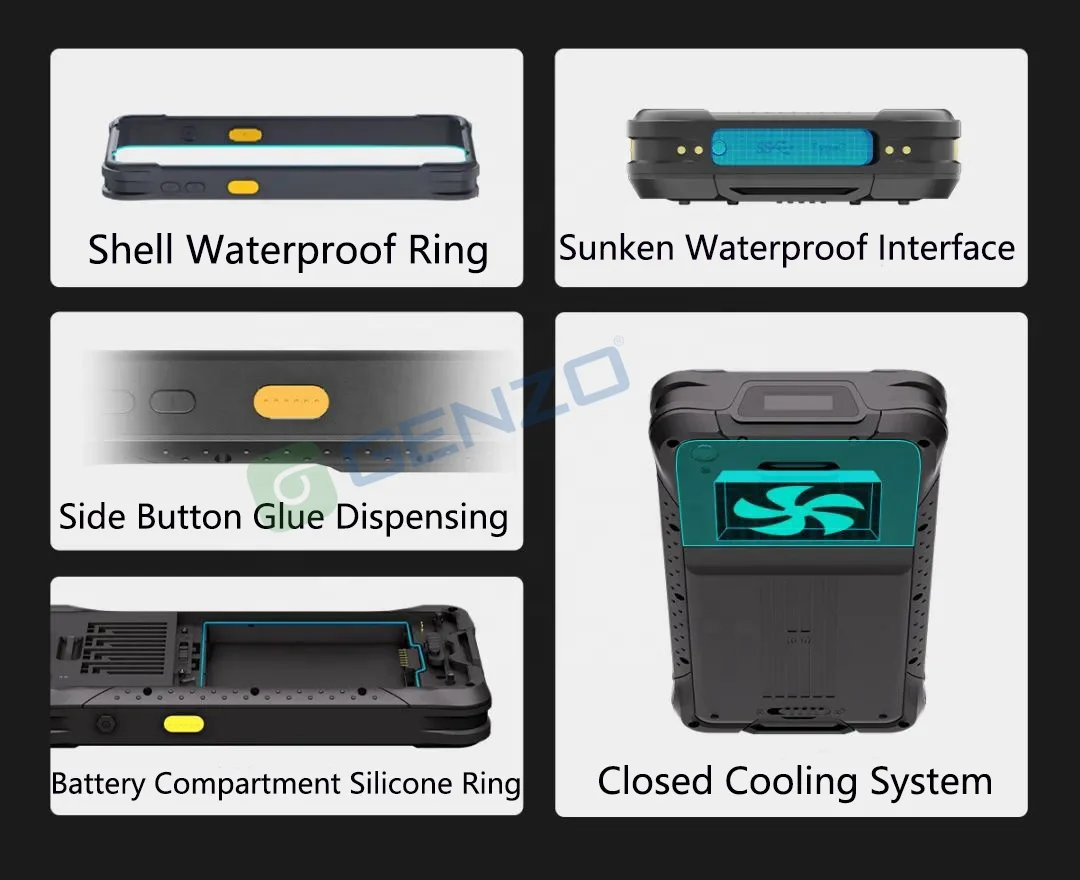 GENZO 6.5 inch IP67 PDA Windows 11 Rugged Phone Industrial PDAS Barcode Scanner Mobile POS Computer handheld terminals windows
