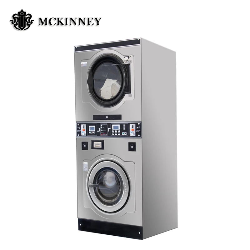 Commercial Laundry Equipment Coin Operating Combo Washing and Drying Machine