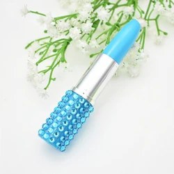 China Manufacturer Fancy Ballpoint Pen Colorful Novelty Mini Crystal Lipstick Pen For Gift