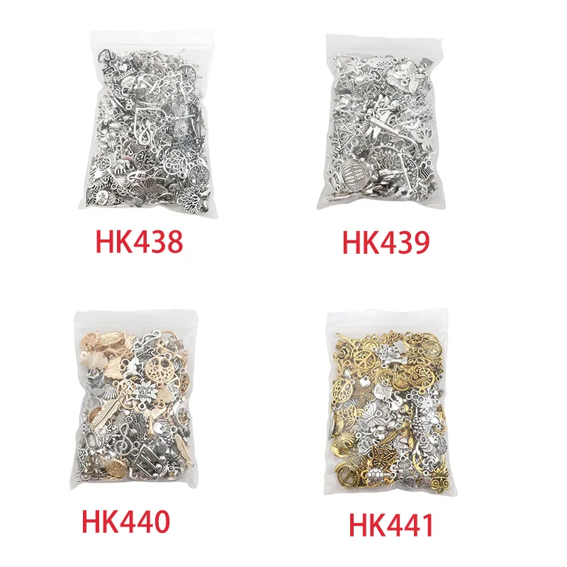 SC wholesale Mixed 300 PCS Alloy Metal Tibean Silver Pendant Beads Charms Beads For Jewelry Making Diy Bracelet Earrings